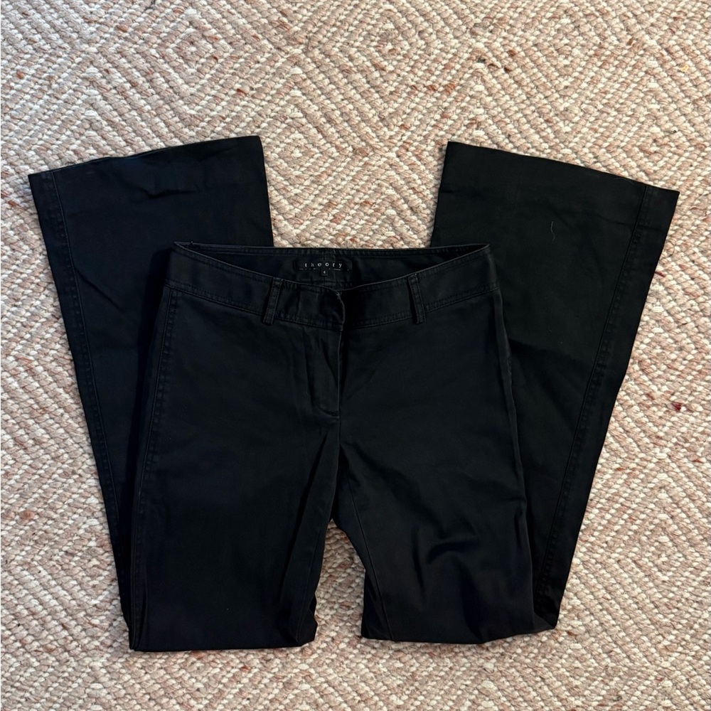 Theory Black Flare & Wide Leg Jeans